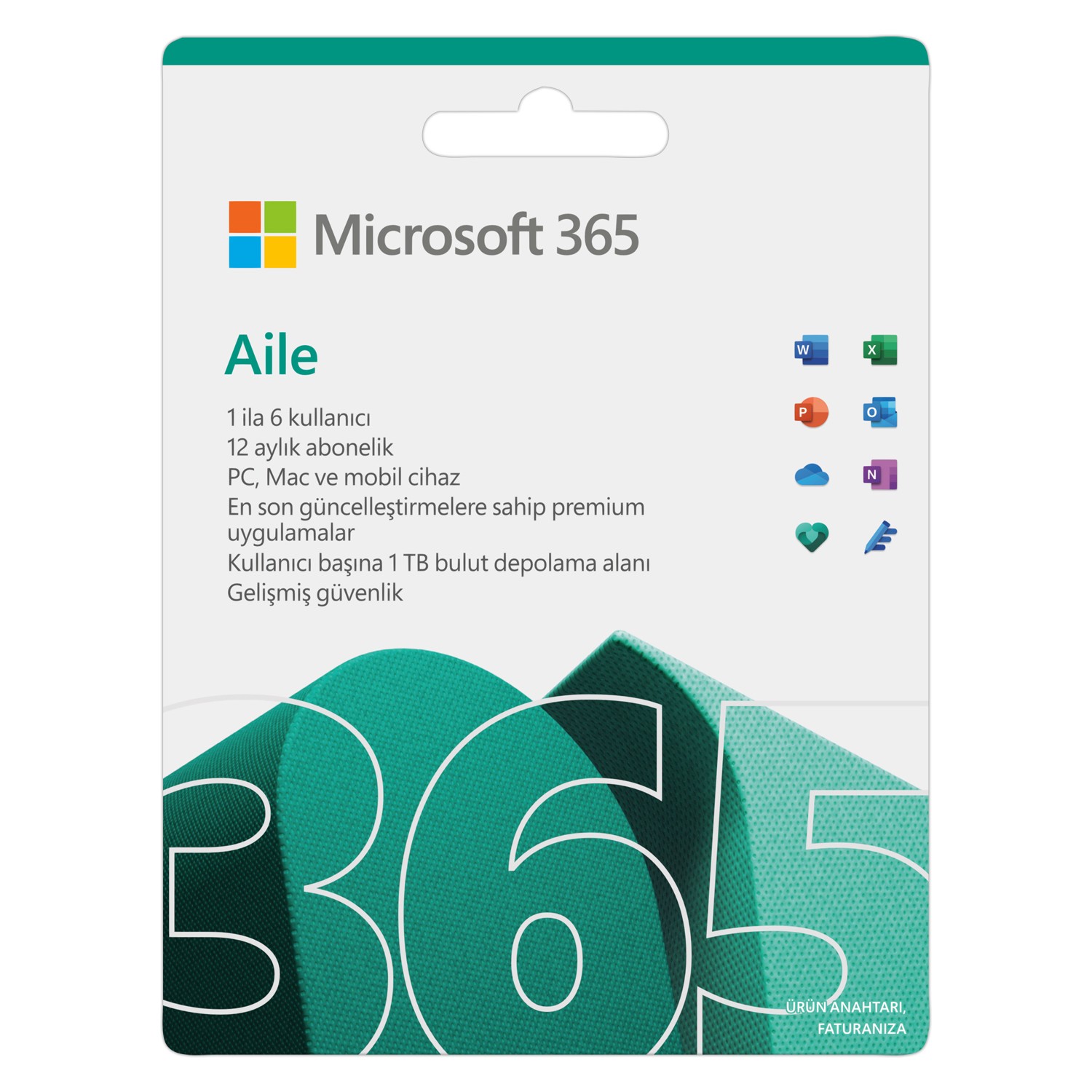 Microsoft Office 365 Aile Abonelik 1 Yıl Tr - (6GQ-00086)